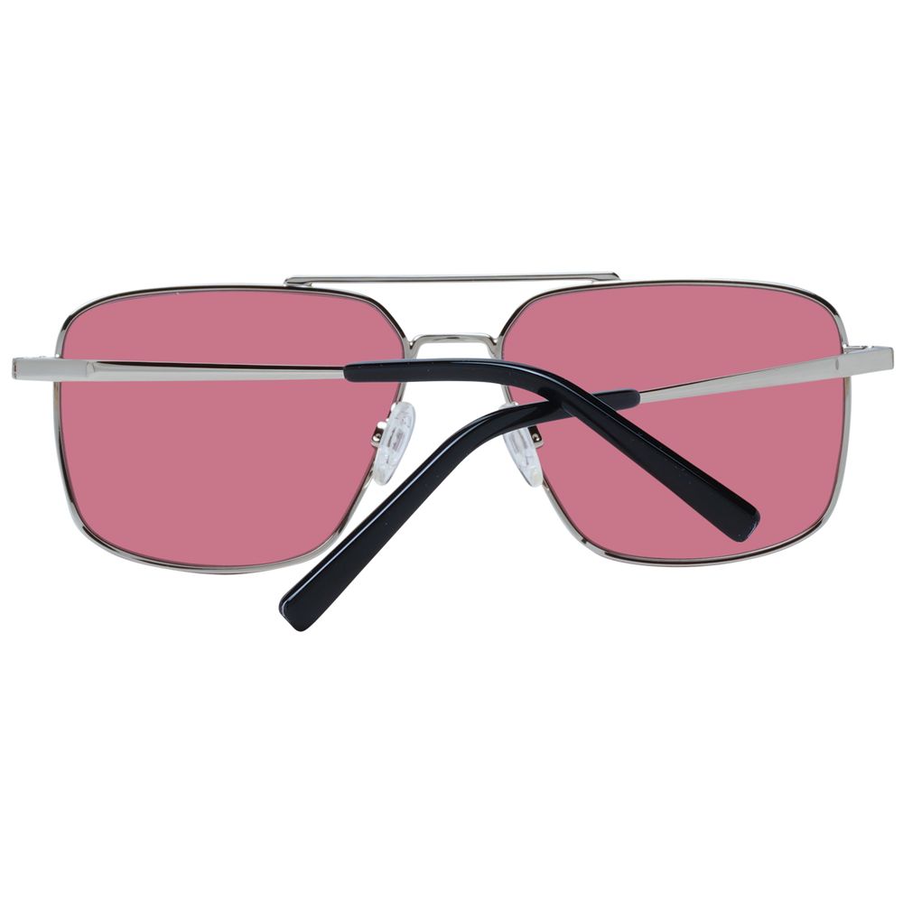 Serengeti Aviator Photochromatic Metal Sunglasses - Silver