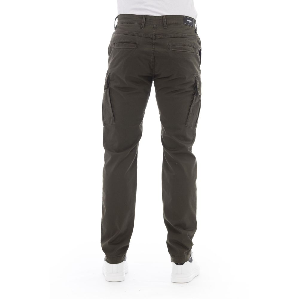 Baldinini Trend Men's Army Cotton Cargo Trousers