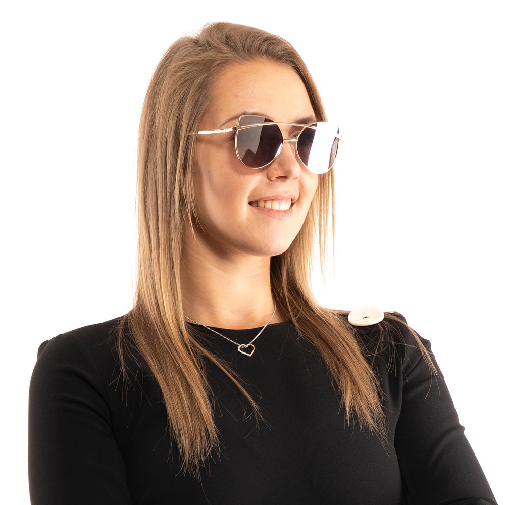 Guess Butterfly Mirrored Medium-Tint Metal Sunglasses - Rose Gold