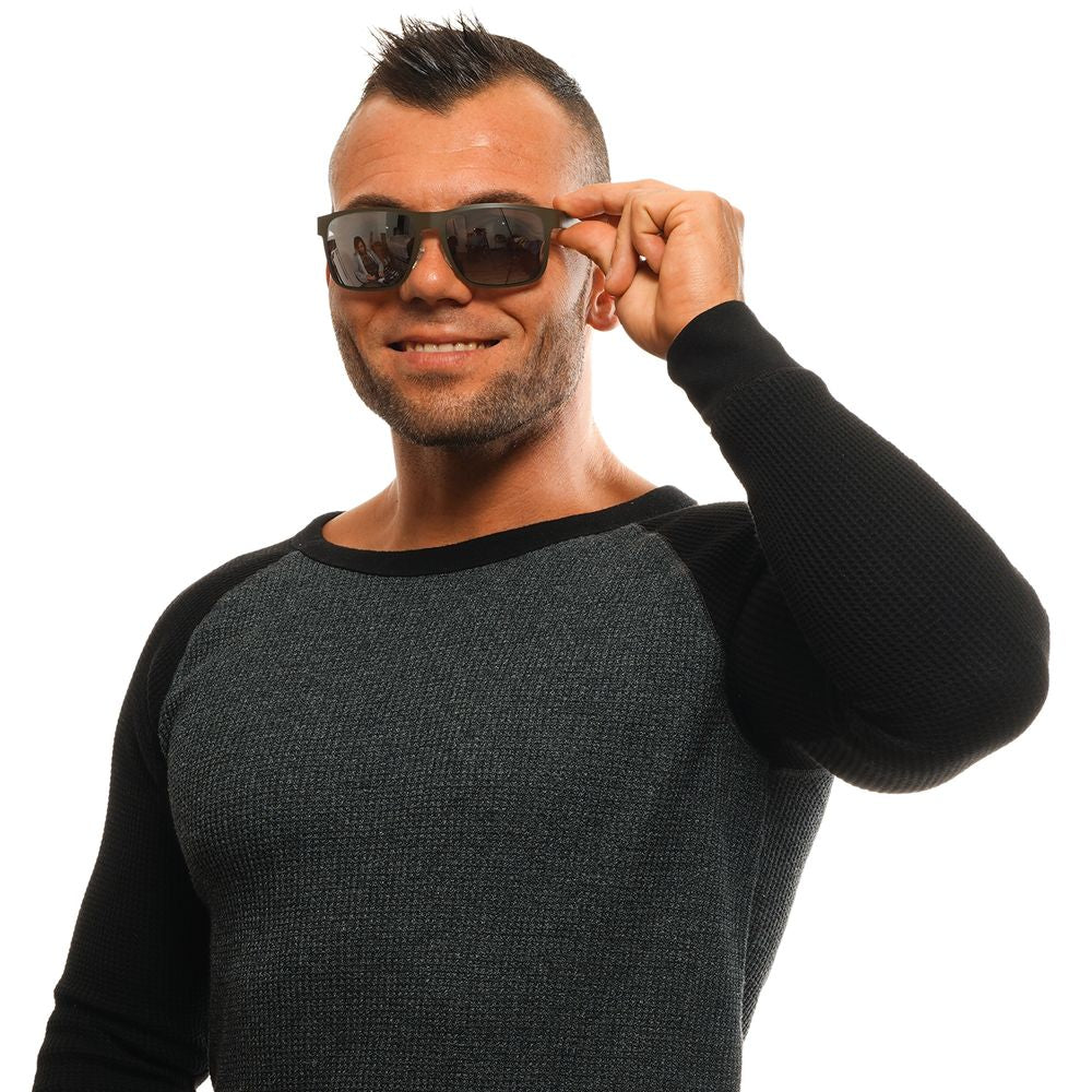 Guess Rectangle Non-Polarized Dark-Tint Metal Sunglasses - Grey