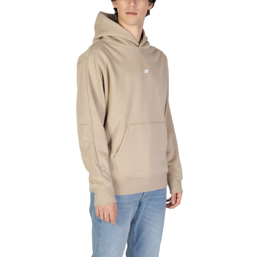 New Balance Men's Cotton Polyester Sweater - Beige