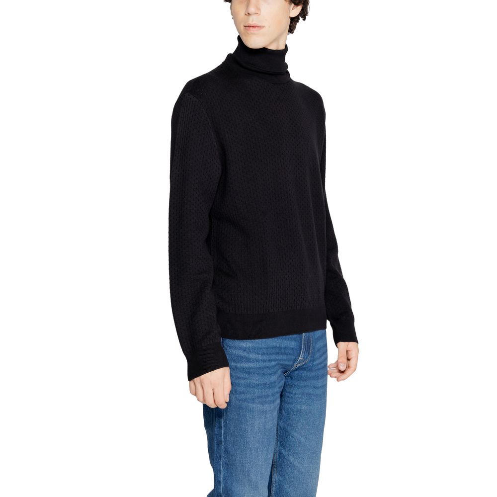 Armani Exchange Men's Viscose Cotton Sweater - Black