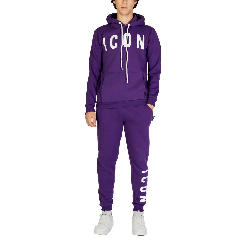 Icon Men's Cotton Polyester Sweater - Purple