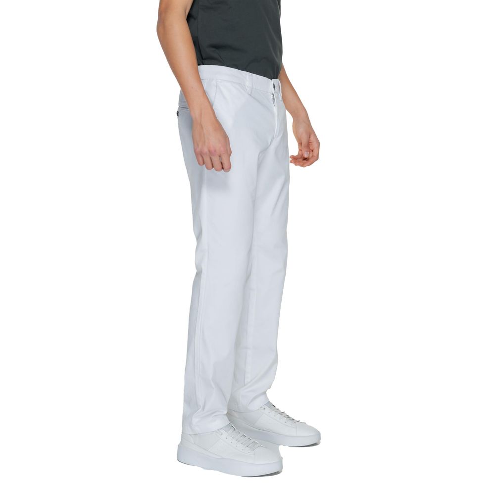 Armani Exchange Men's Stretch Polyester Cotton Chinos Pants - White