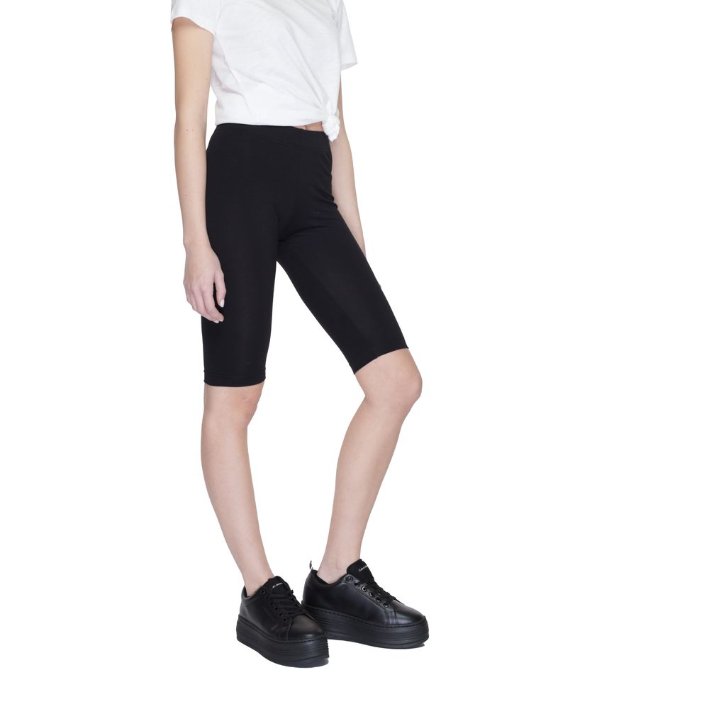 Icon Black Cotton Burmuda Cycling Shorts