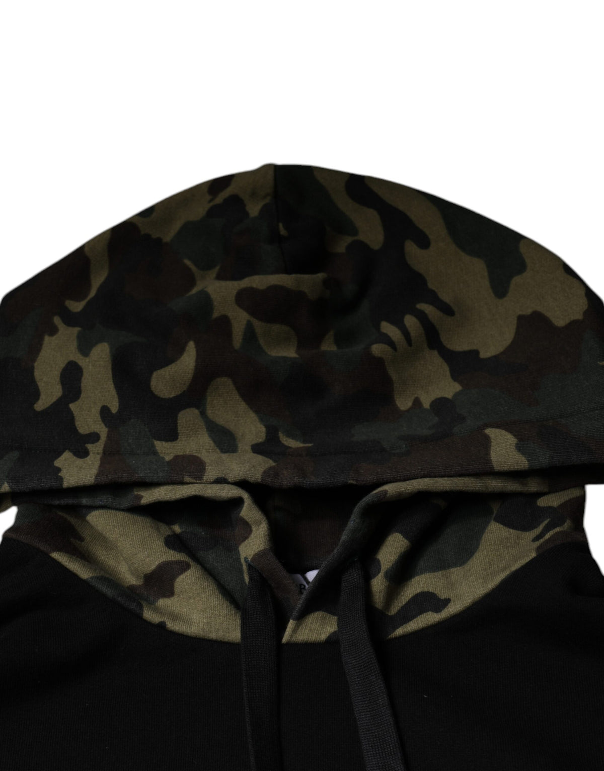 Dolce & Gabbana Men's Cotton Sweatshirt Hoodie - Black Camouflage