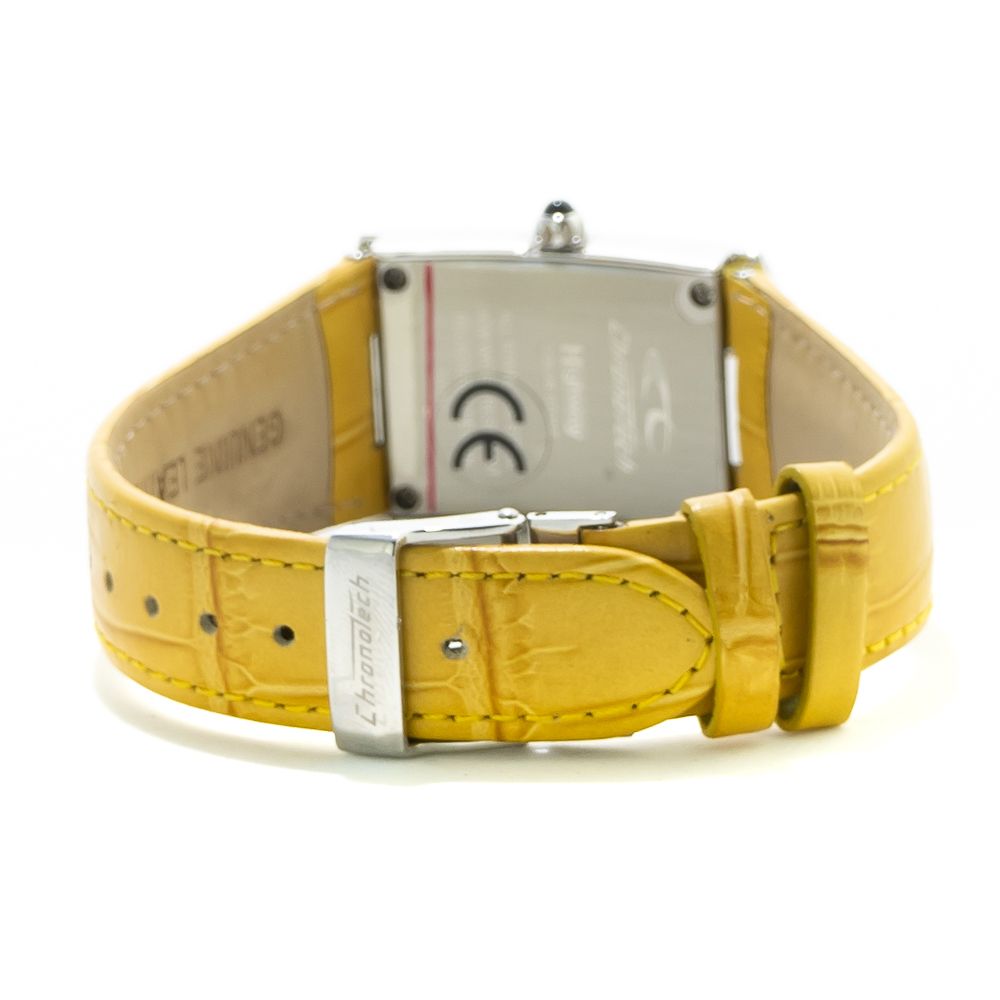 Chronotech CT7017L06S Silver & Yellow Women's Watch