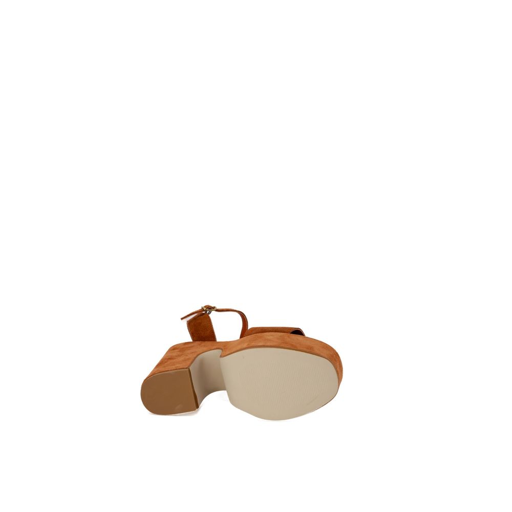 Guess Women's Suede Leather & Rubber Pumps Heels - Brown