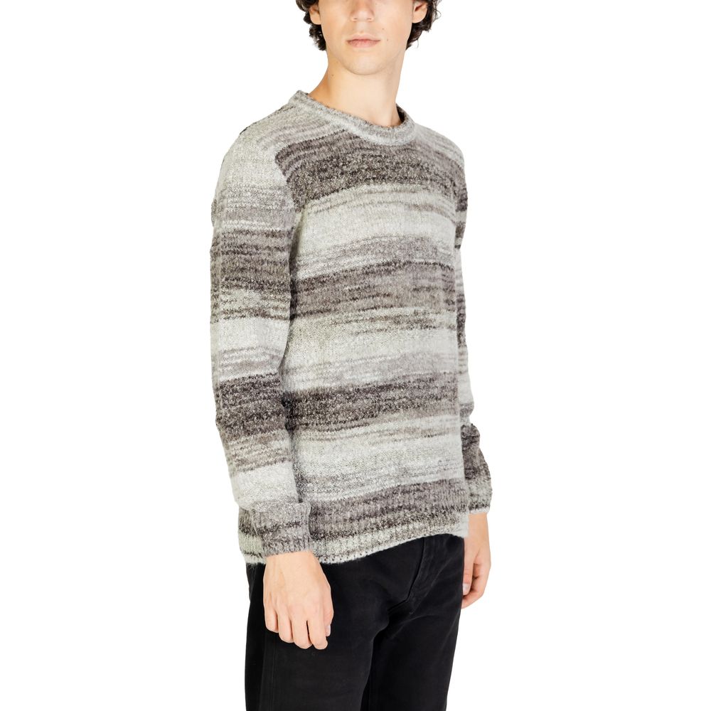 Gianni Lupo Men's Polyacrylic Wool Sweater - Gray