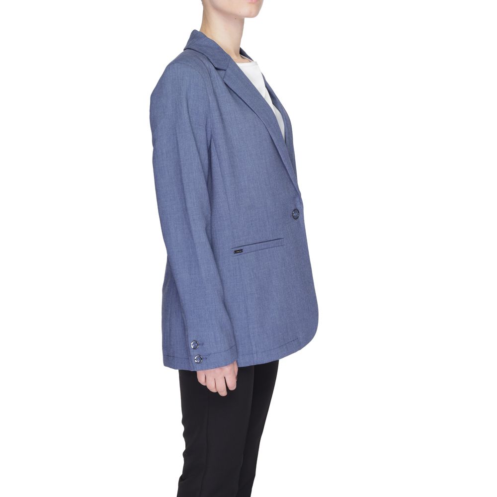 Street One Women's Stretch Viscose Polyester Suit - Blue
