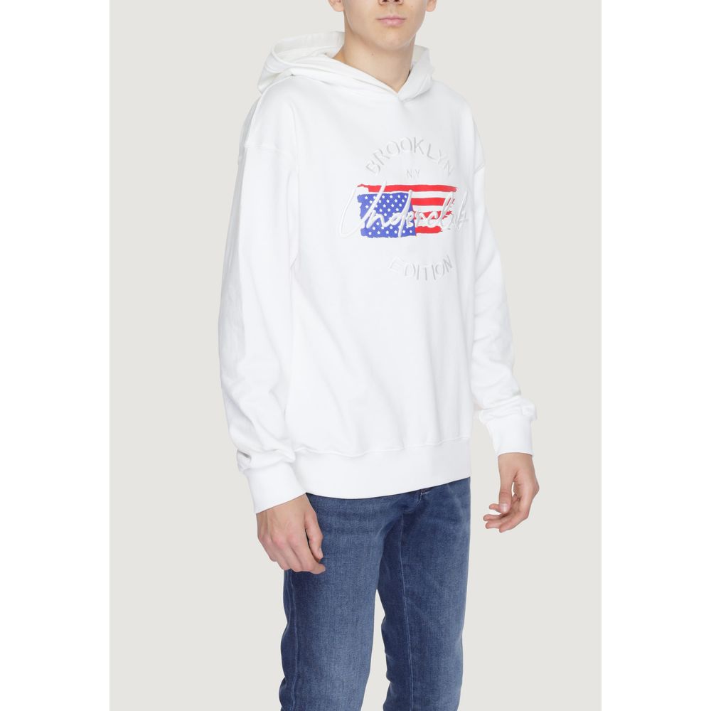 Underclub Men's Cotton Hooded Sweater - White