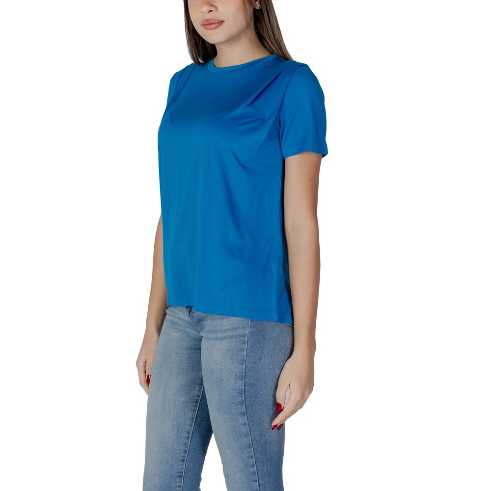 B.Young Women's Short-Sleeve Round-Neck Modal & Polyester T-Shirt - Blue