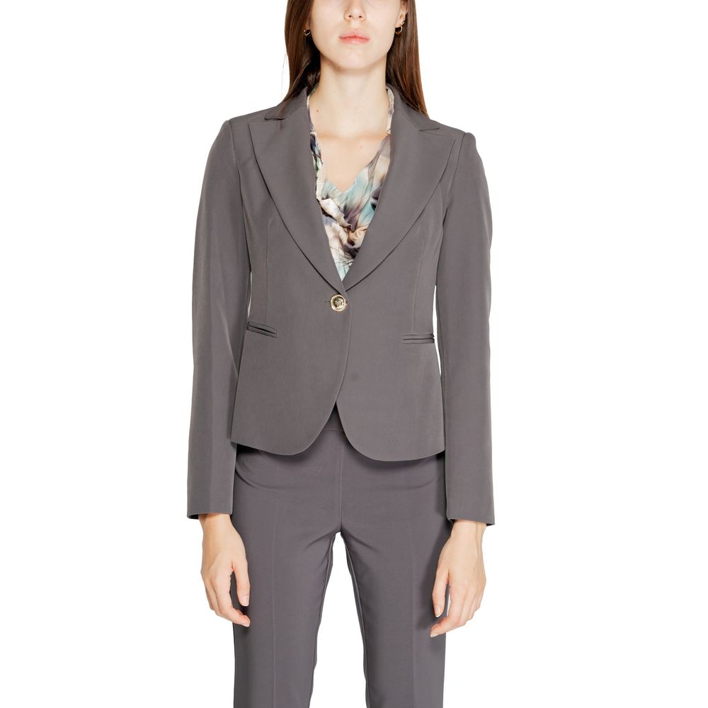 Rinascimento Women's Stretch Polyester Suit - Gray