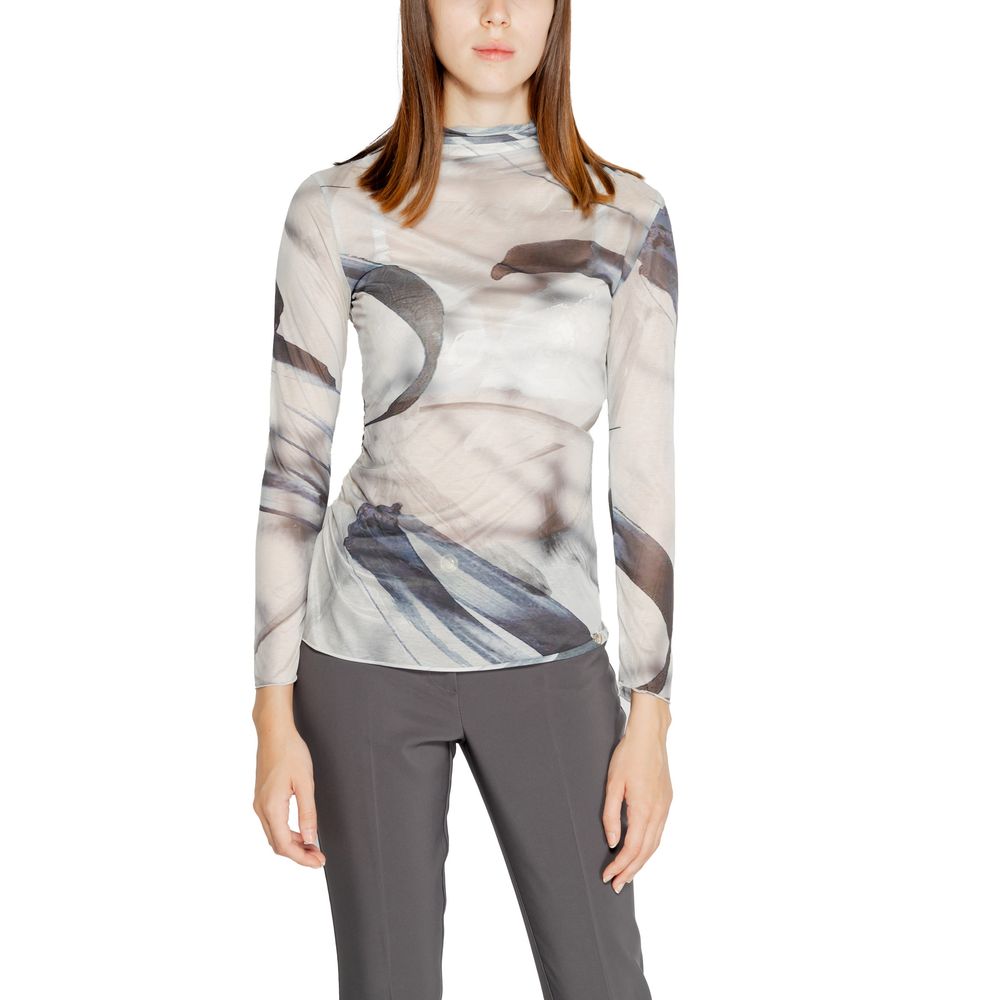 Rinascimento Women's Long-Sleeve Polyester Canvas T-Shirt - Gray