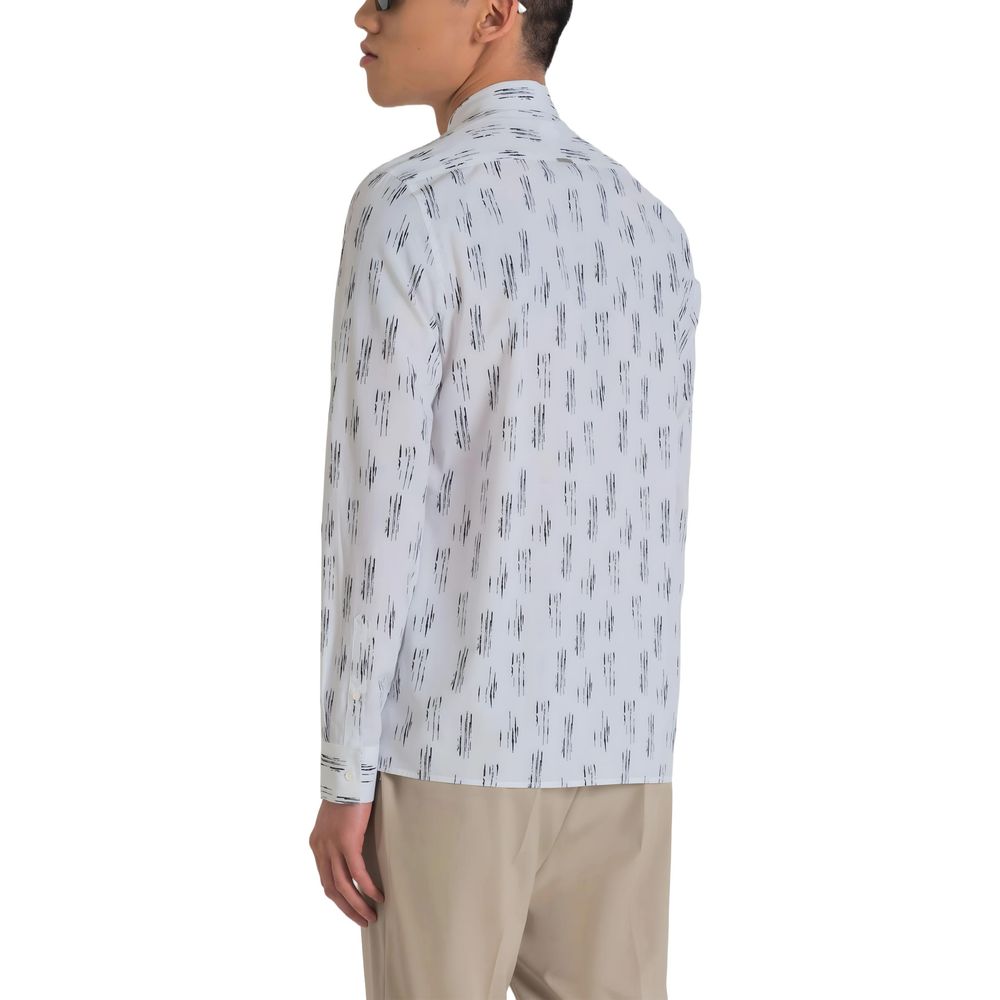 Shirt by Antony Morato for men in viscose cotton white features an polished silhouette, showcasing a sophisticated and detail for a truly polished finish.
