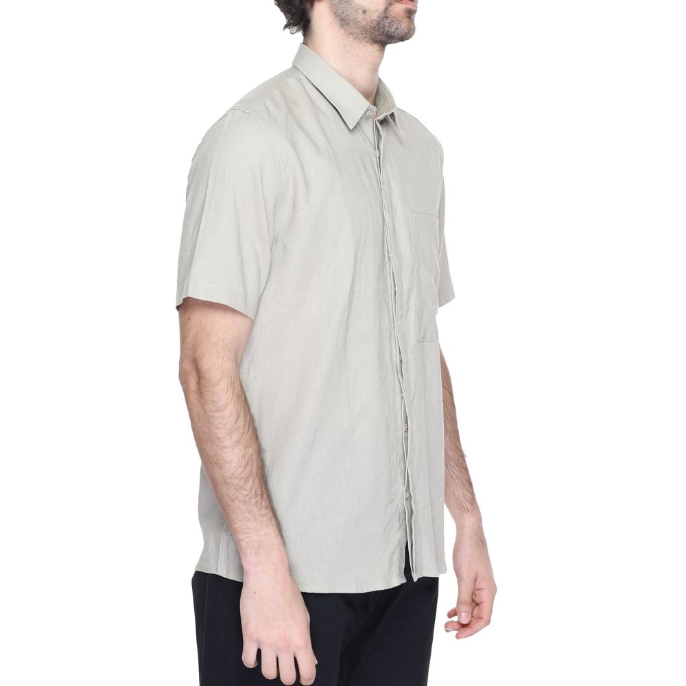Antony Morato Men's Short-Sleeve Linen & Viscose Shirt - Beige