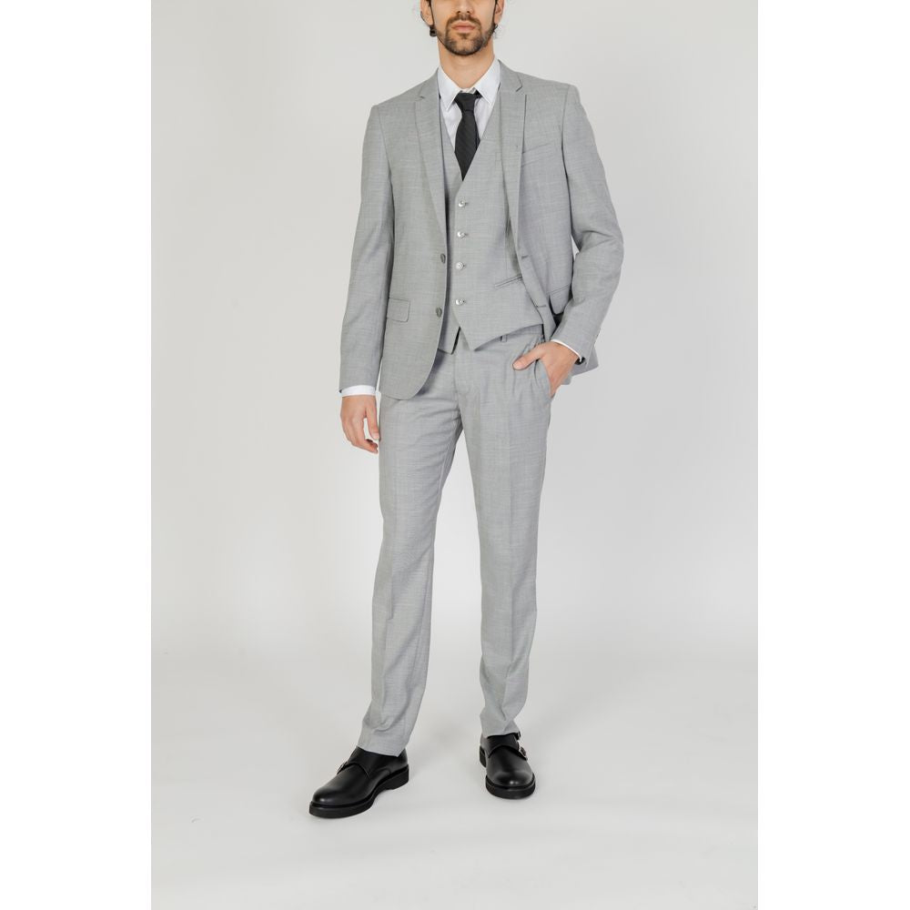 Antony Morato Gray Polyester Formal Trousers