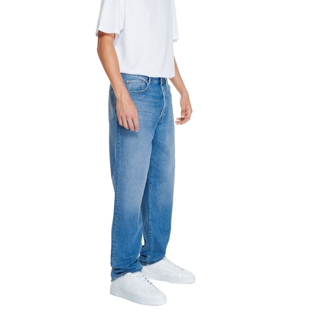 Replay Blue Wash Cotton Straight Fit Jeans