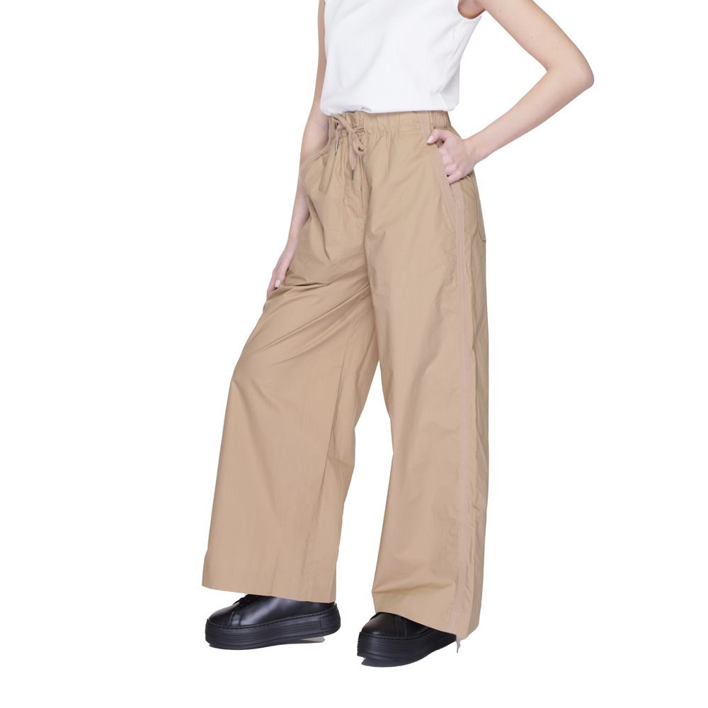 Blauer Women's Wide Cotton Jeans - Beige