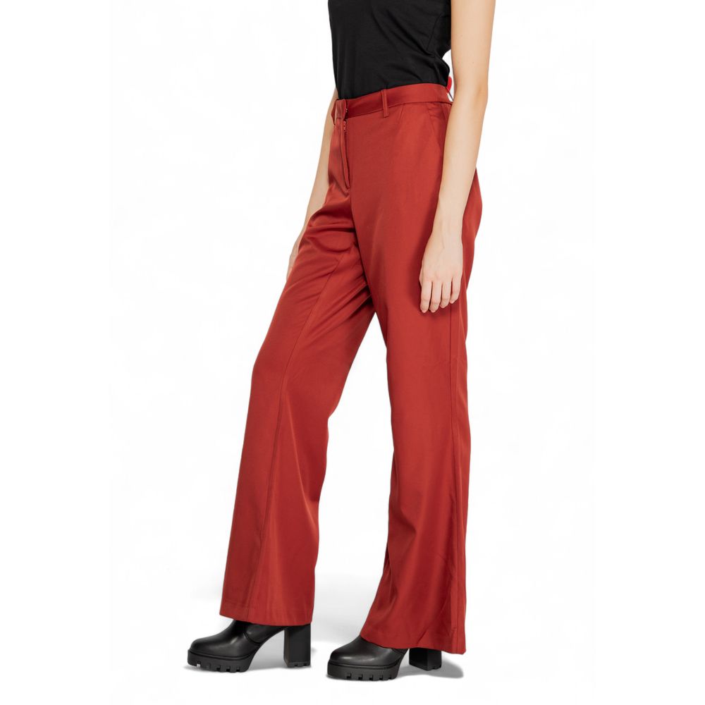 Vero Moda Women's Polyester Jeans - Red