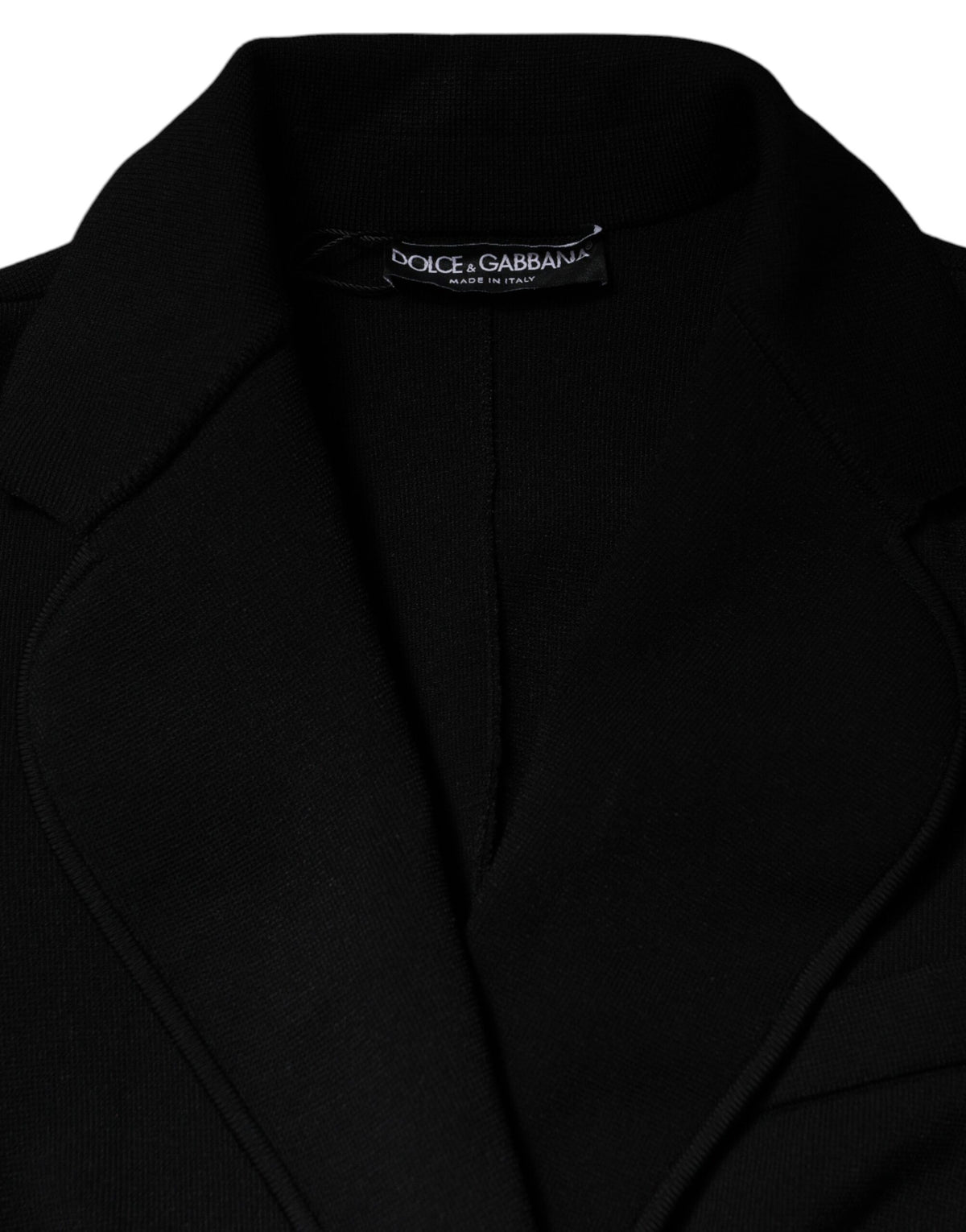 Dolce & Gabbana Women's Single Breasted Polyester Viscose & Nylon Blazer - Black