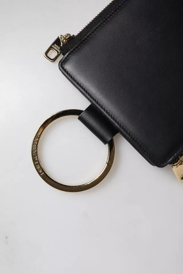 Dolce & Gabbana Leather Cardholder Wallet - Black