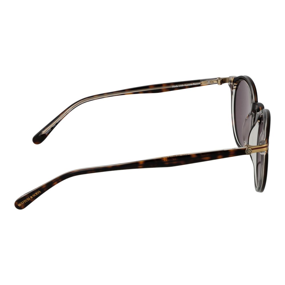 Scotch & Soda Panto Non-Polarized Medium-Tint Acetate Sunglasses - Brown