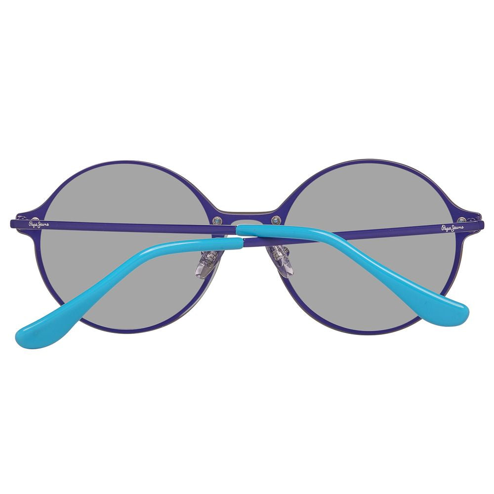 Pepe Jeans PJ5135C4140 Blue Unisex Sunglasses with Mirrored Polarized Lens