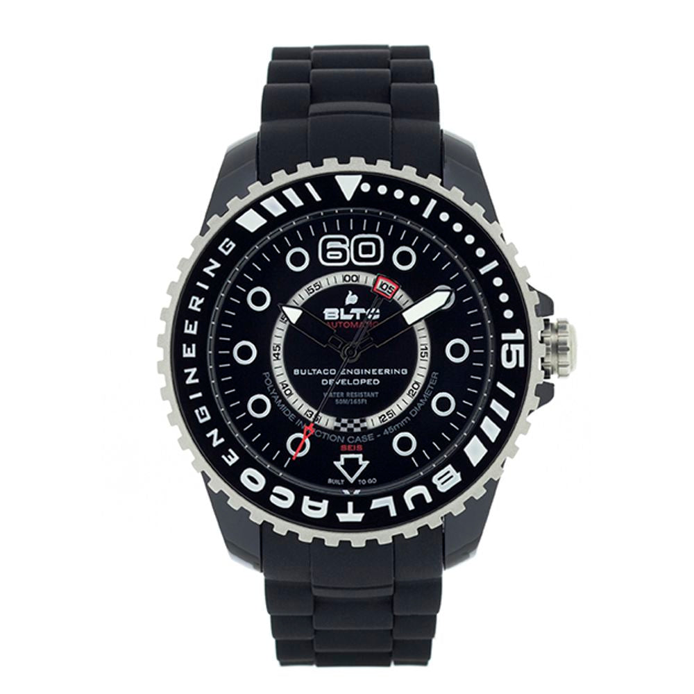 Bultaco Black Synthetic BLPB45ACB1 Men's Watch