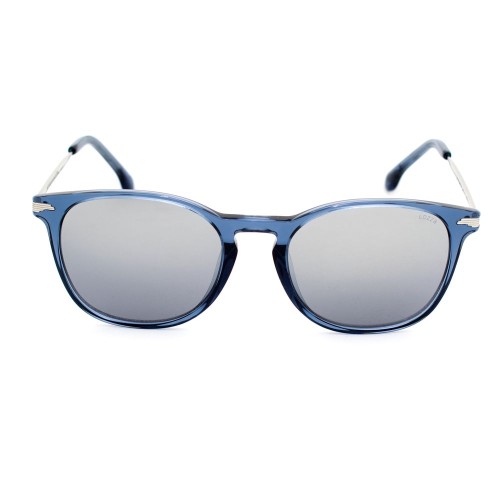 Lozza SL4159M955X Transparent & Blue Unisex Sunglasses with Gradient Polarized Lens