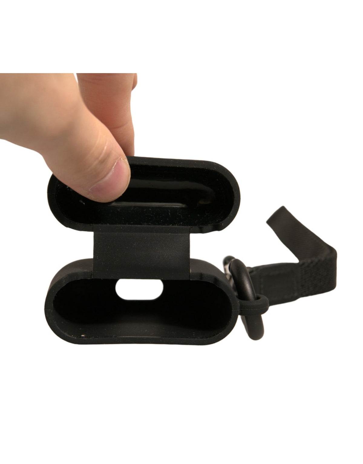 Dolce & Gabbana Rubber & Silicone Earbuds Carrying Case - Black