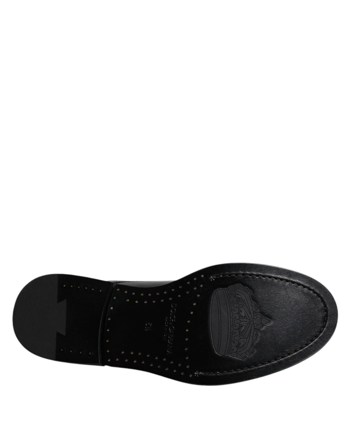 Dolce & Gabbana Men's Calf Leather & Patent Derby Lace-Up Shoes - Black