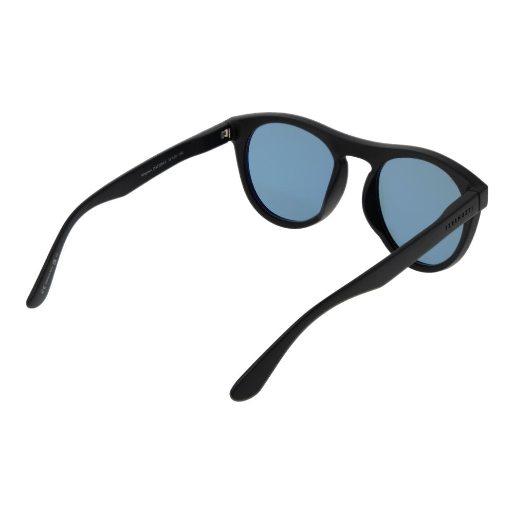 Serengeti Panto Photochromatic Polarized Medium-Tint Plastic Sunglasses - Black