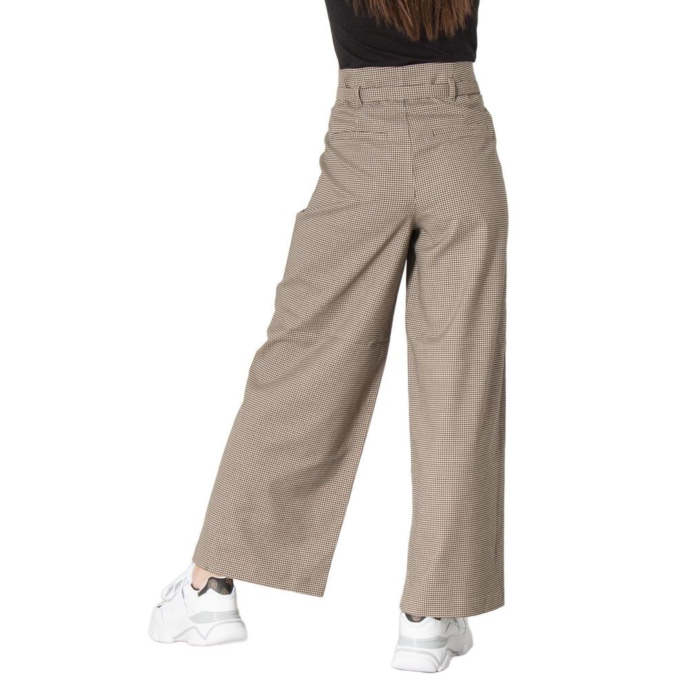 Only Beige Elastane Jeans & Pant