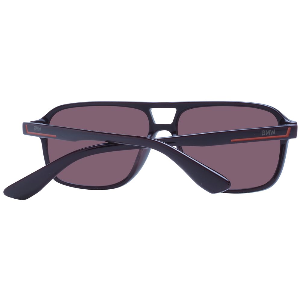 BMW Aviator Mirrored Dark-Tint Acetate Sunglasses - Burgundy