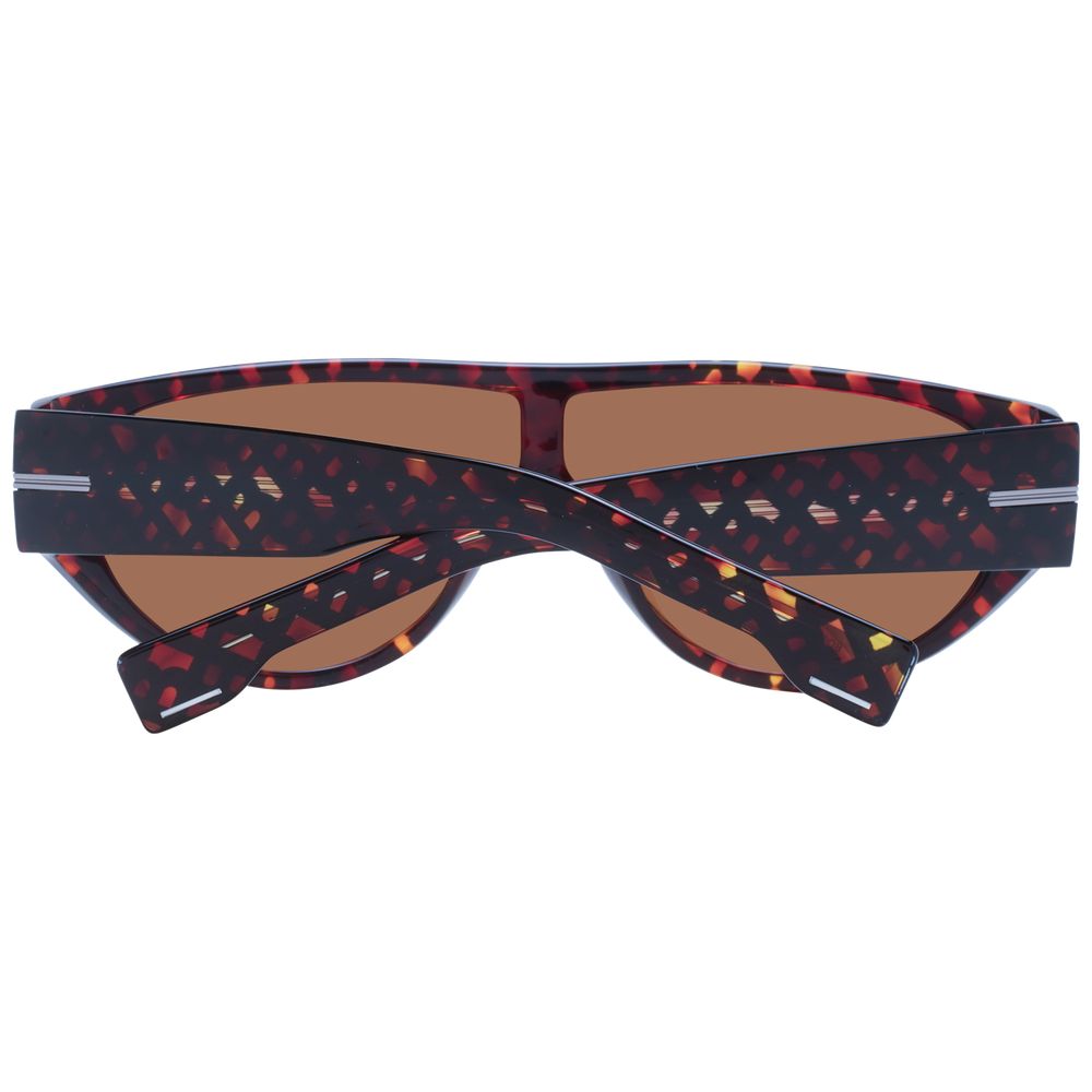 Hugo Boss Mono-Lens Non-Polarized Dark-Tint Eco-Acetate Sunglasses - Brown