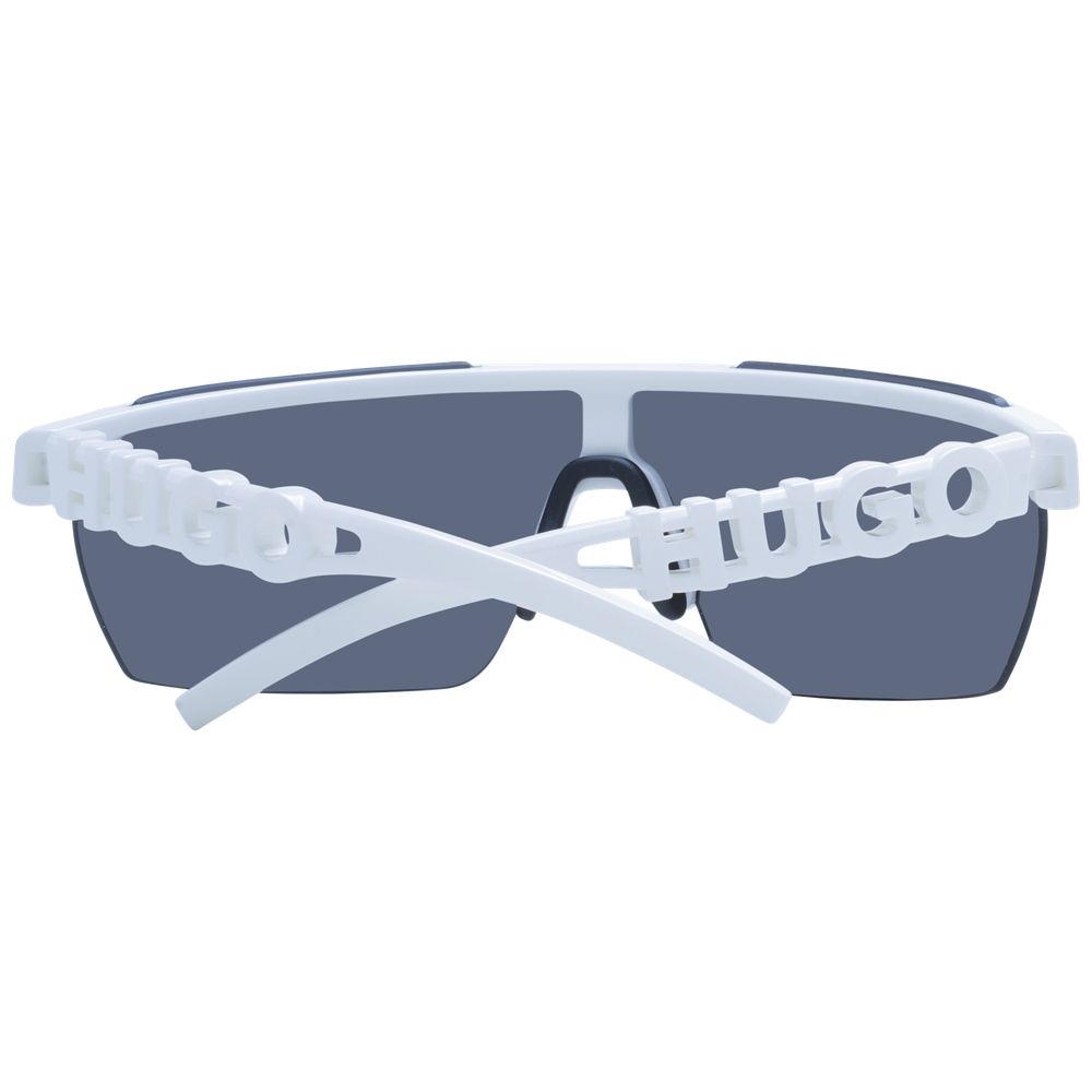 Hugo Boss Mono-Lens Non-Polarized Dark-Tint Polyamide Sunglasses - White