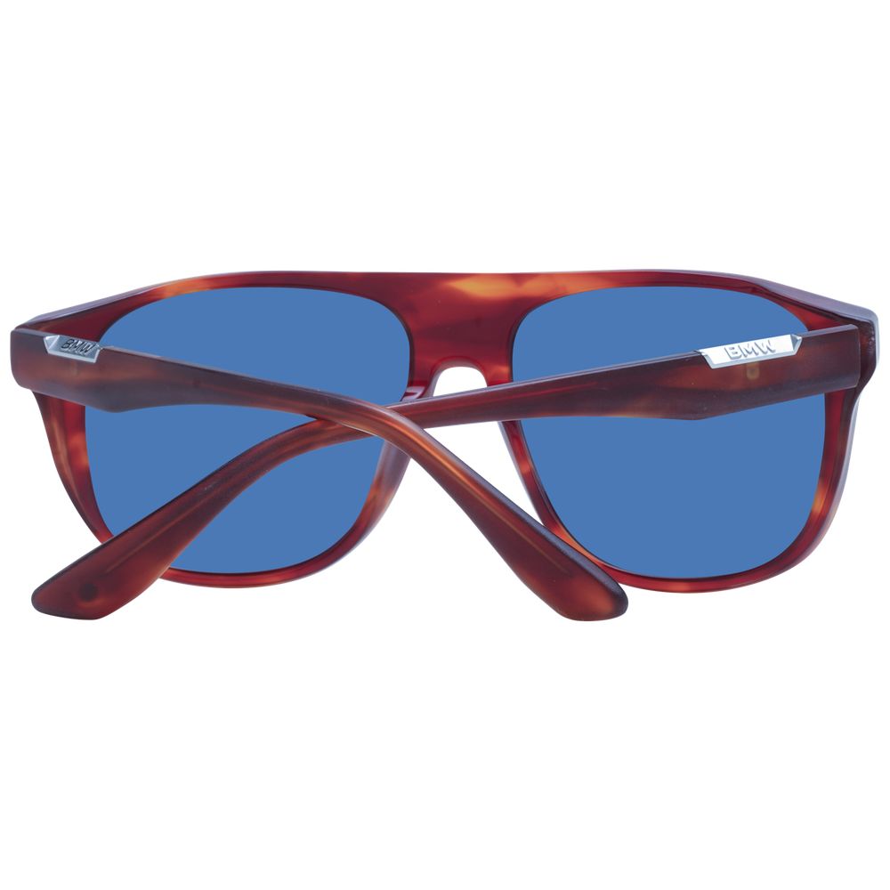 BMW Round Non-Polarized Dark-Tint Acetate Sunglasses - Brown