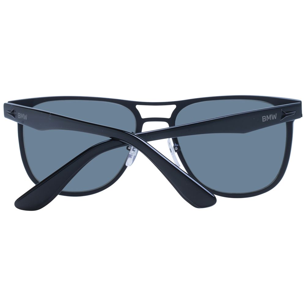 BMW Square Non-Polarized Dark-Tint Aluminium Sunglasses - Black