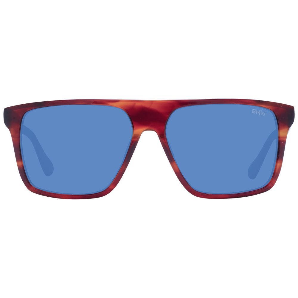 BMW Square Non-Polarized Dark-Tint Acetate Sunglasses - Brown