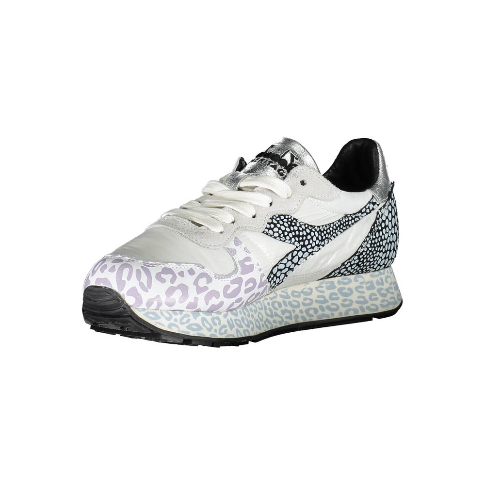 Diadora Women's Casual Cotton & Leather Sneakers - White