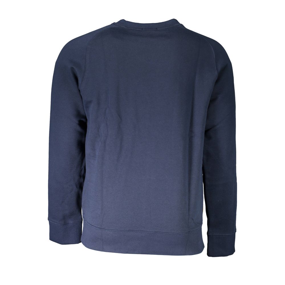 Timberland Men's Blue Cotton Round Neck Sweater