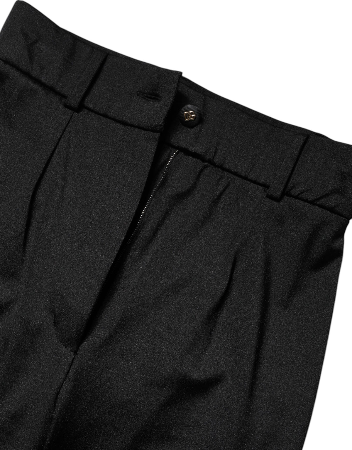 Dolce & Gabbana Women's Regular Fit Slim High Rise Stretch Nylon Jeans - Black