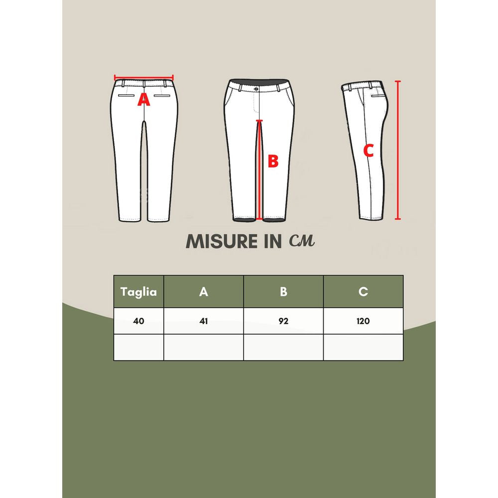 Elegant Multicolor Viscose Pants