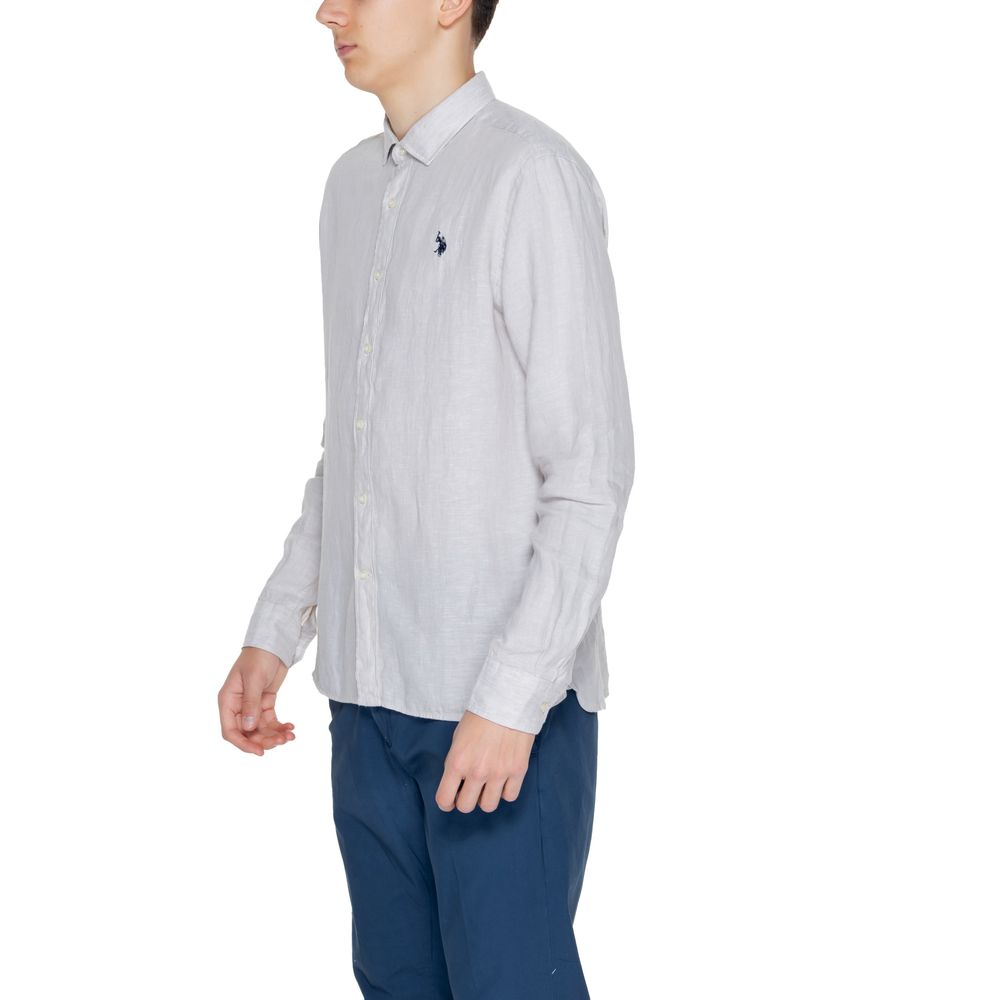 U.S. POLO ASSN. Men's Linen Shirt - Beige