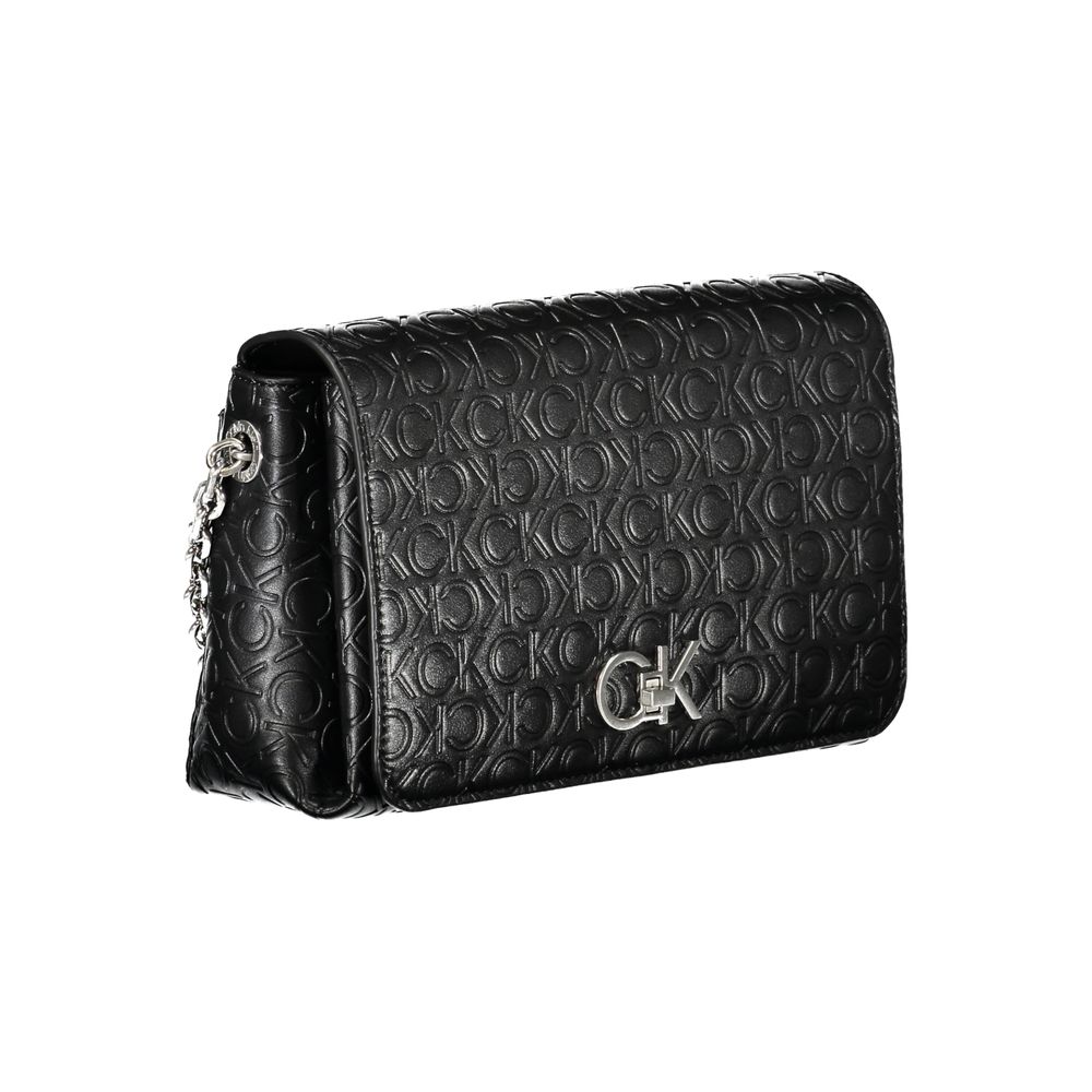 Calvin Klein Black Polyester Shoulder Handbag