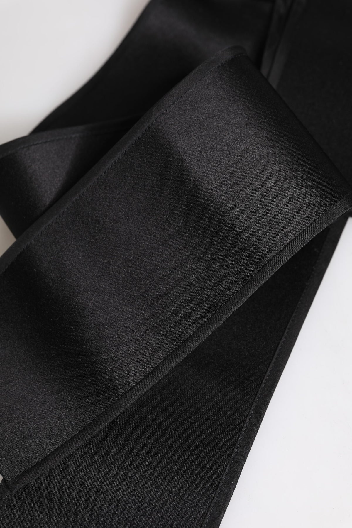 Dolce & Gabbana Silk Satin Belt - Black