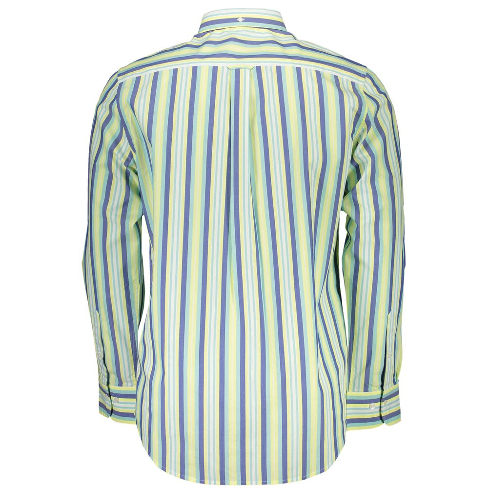 Gant Men's Short-Sleeve Stretch Polyester Cotton Shirt - Yellow