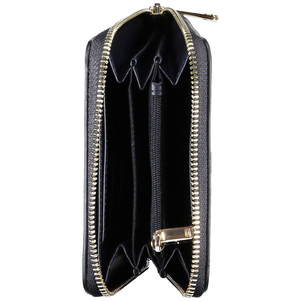 Tommy Hilfiger Blue Polyethylene Leather Effect Women Wallet