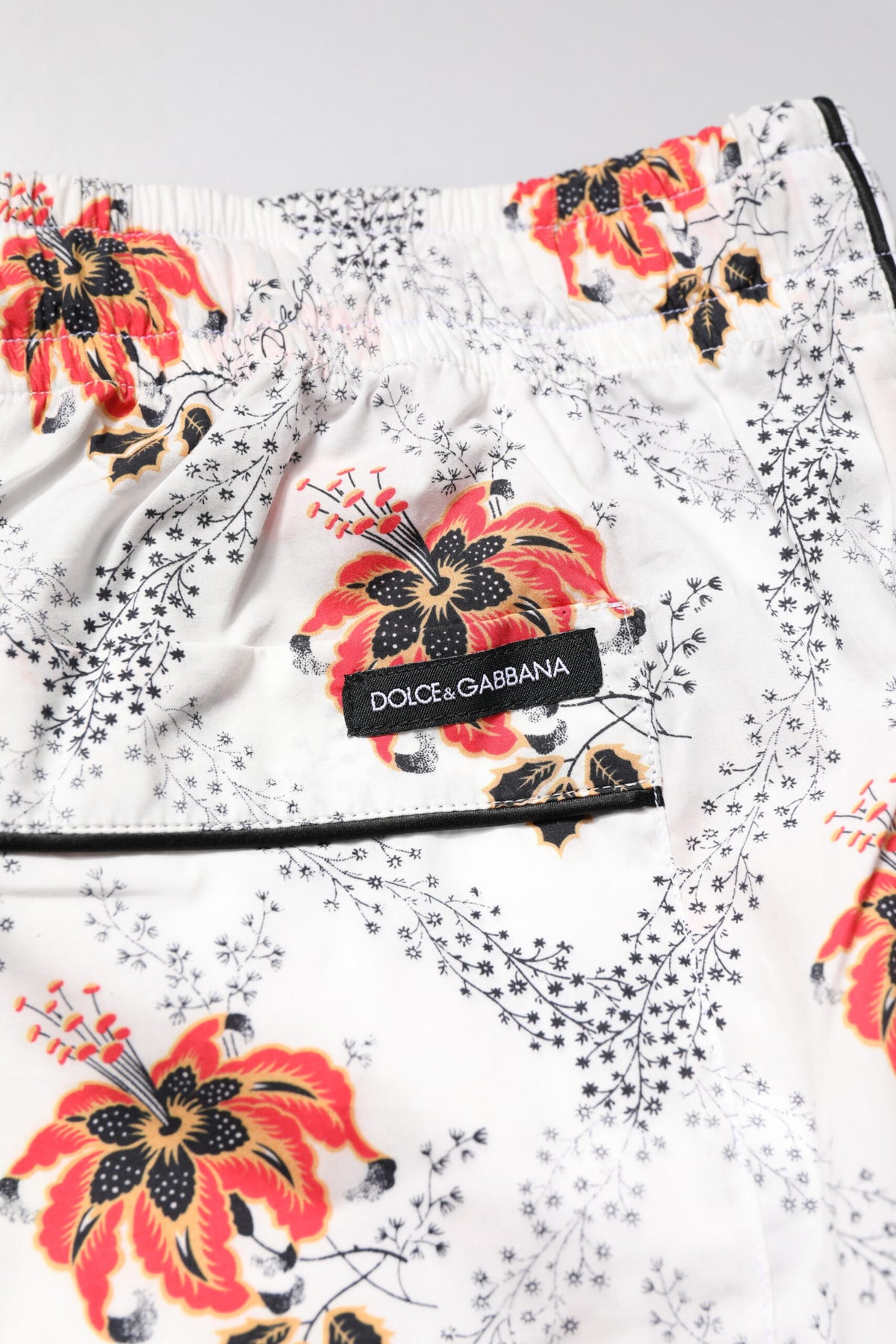 Dolce & Gabbana Men's Cotton Pajamas - Multicolor Floral Print